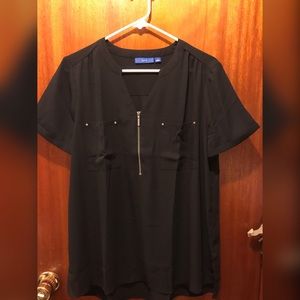 Apt 9 Black flowy top